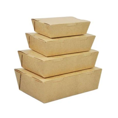 Caixas para viagem de papel Kraft