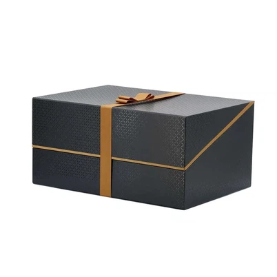 Luxuosa caixa de molho de barragem de preto preto preto personalizado